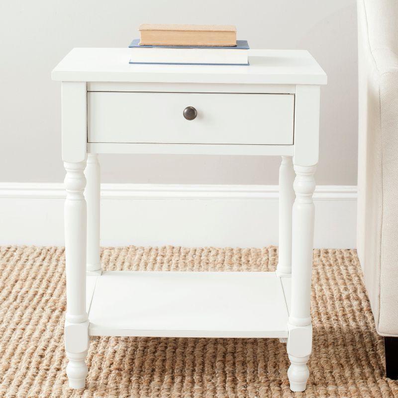 Tami Nightstand With Storage Drawer - Off White - Safavieh.