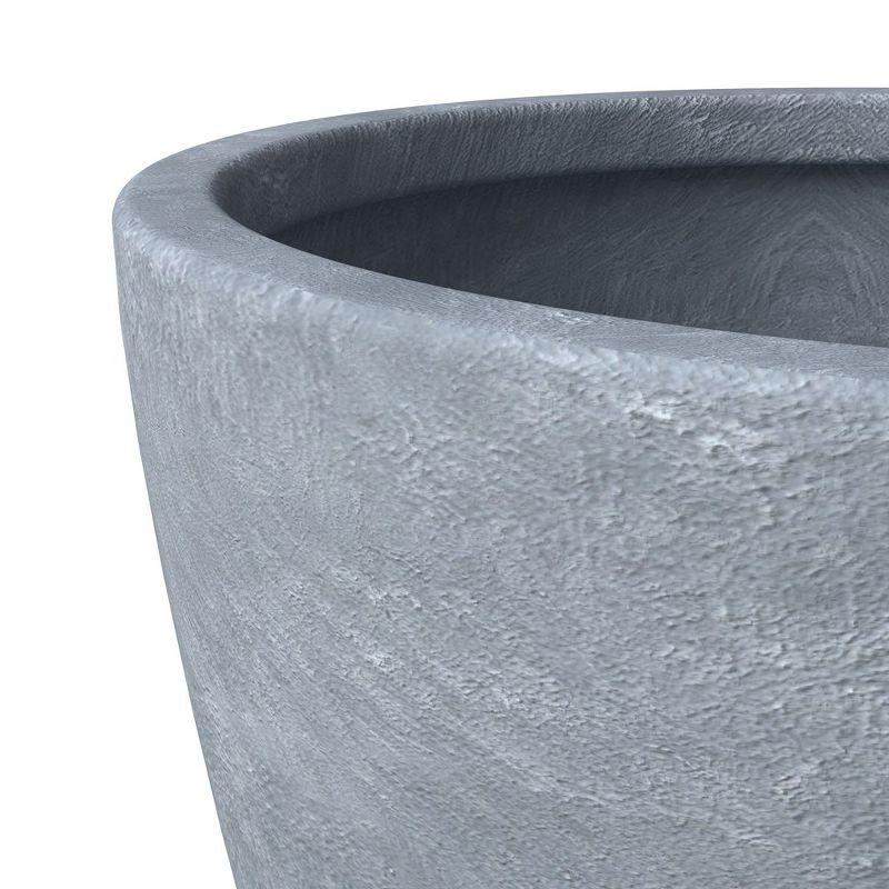 LeisureMod Tapered Round Planter Pot with Drainage Holes for Indoor and Outdoor Dahlia Collection