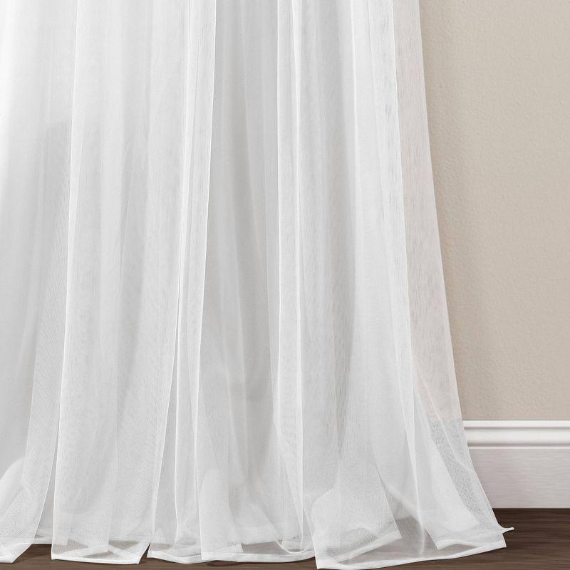 Lush Decor Polyester Semi Sheer Curtain Pair (Set of 2)