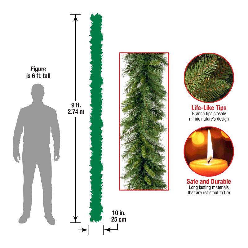 9-Foot Green Artificial Pine Christmas Garland