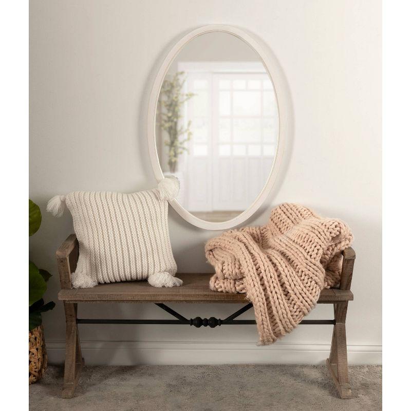 Kate & Laurel All Things Decor 18"x24" Hogan Oval Framed Wall Mirror