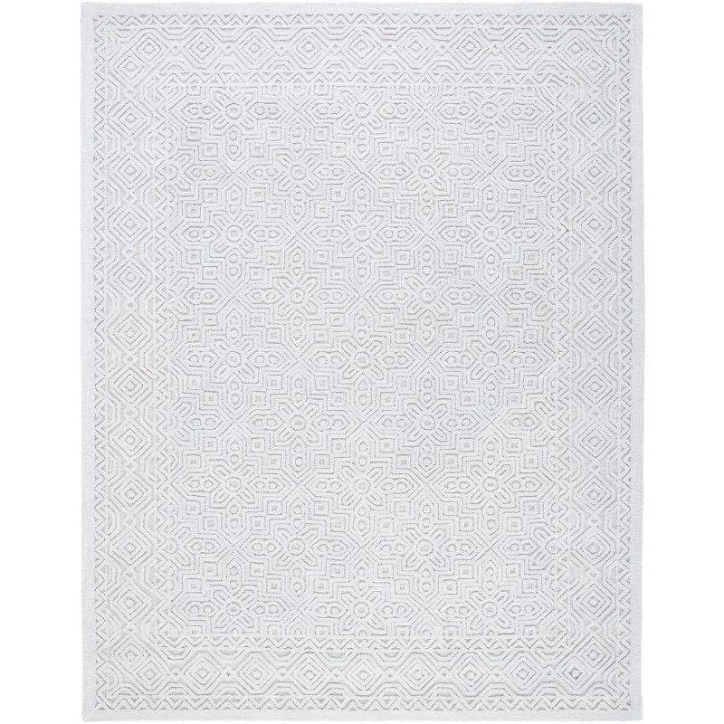 Textural TXT101 Hand Tufted Area Rug - Silver - 6'x9' - Safavieh.