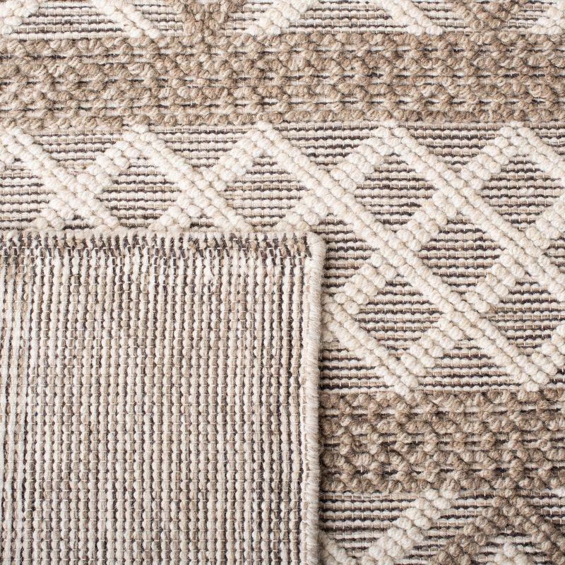 Vermont Hand-Woven Gray Wool Area Rug Runner