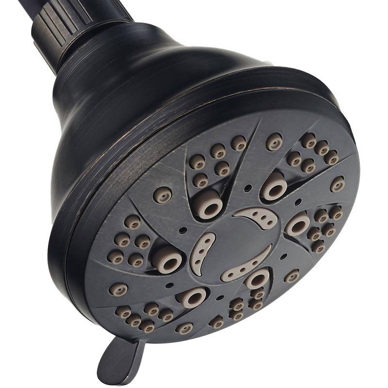 Oil Rubbed Bronze High-Pressure 6-Setting Wall Mounted Shower Head