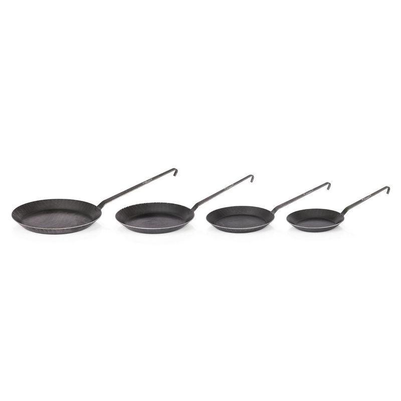Petromax Wrought Iron Skillet, Long Handle Pan Conducts Heat Evenly, Indoor/Outdoor for Campfire or Home Kitchen, Stove to Table Serveware, 18"