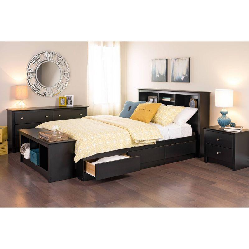 Sonoma Modern Black Double Dresser with Extra Deep Drawers