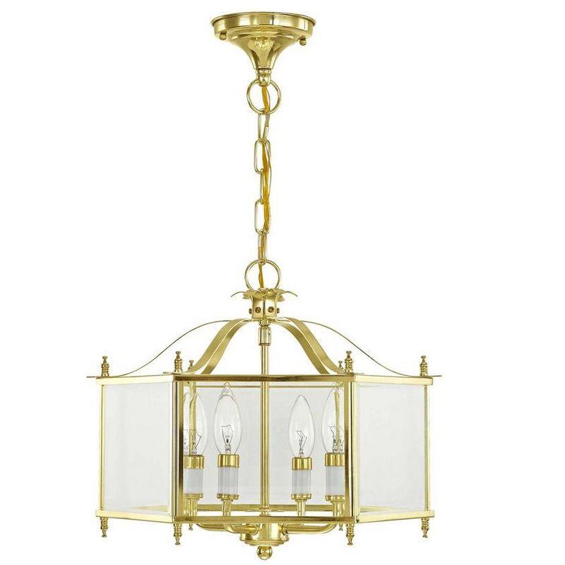 Livex Lighting Livingston 4 - Light Pendant in  Polished Brass