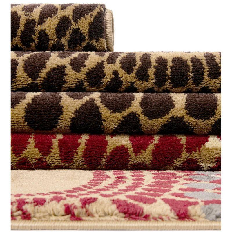 Unique Loom Barista Collection Area Rug - Java (5' 3" x 8' Rectangle Beige/Black)