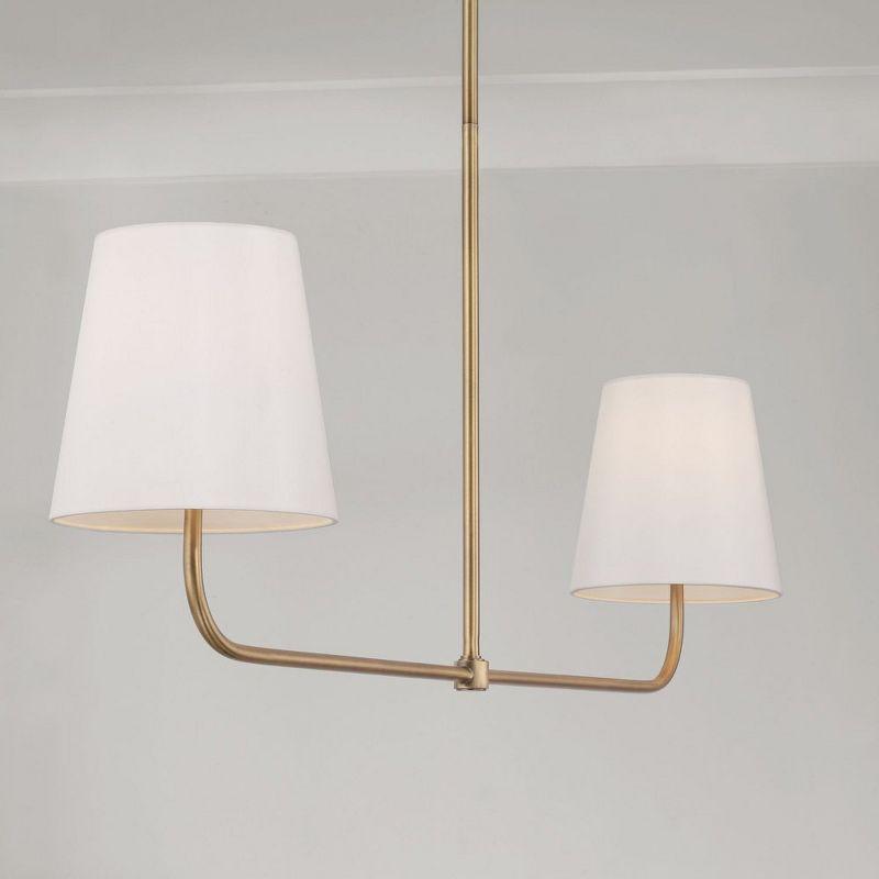 Capital Lighting Brody 2 - Light Island Pendant Light in  Aged Brass