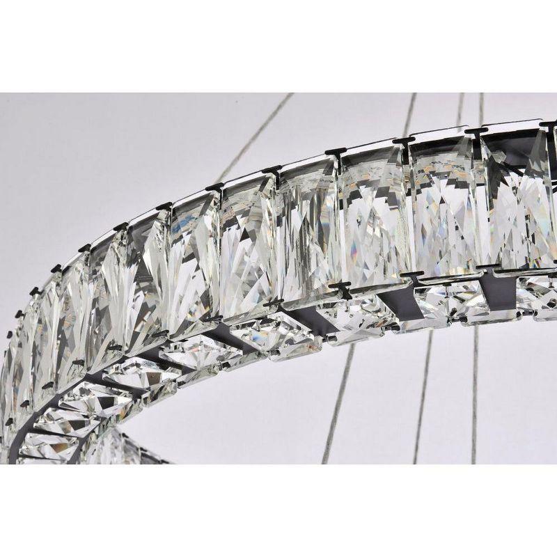 Elegant Lighting Monroe 2 - Light Chandelier in  Black