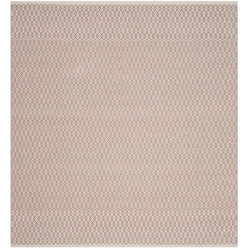Montauk MTK339 Hand Woven Indoor Area Rug - Ivory/Grey - 6'x6' - Safavieh