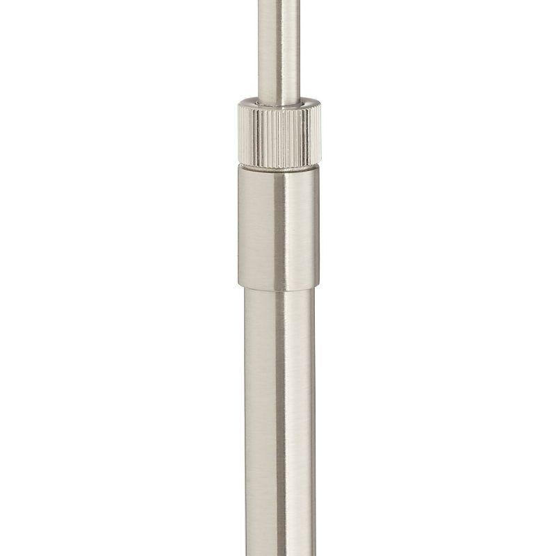 360 Lighting Zema Traditional Pharmacy Floor Lamp 49 1/2" Tall Brushed Nickel LED Adjustable Swing Arm for Living Room Reading Bedroom Offic