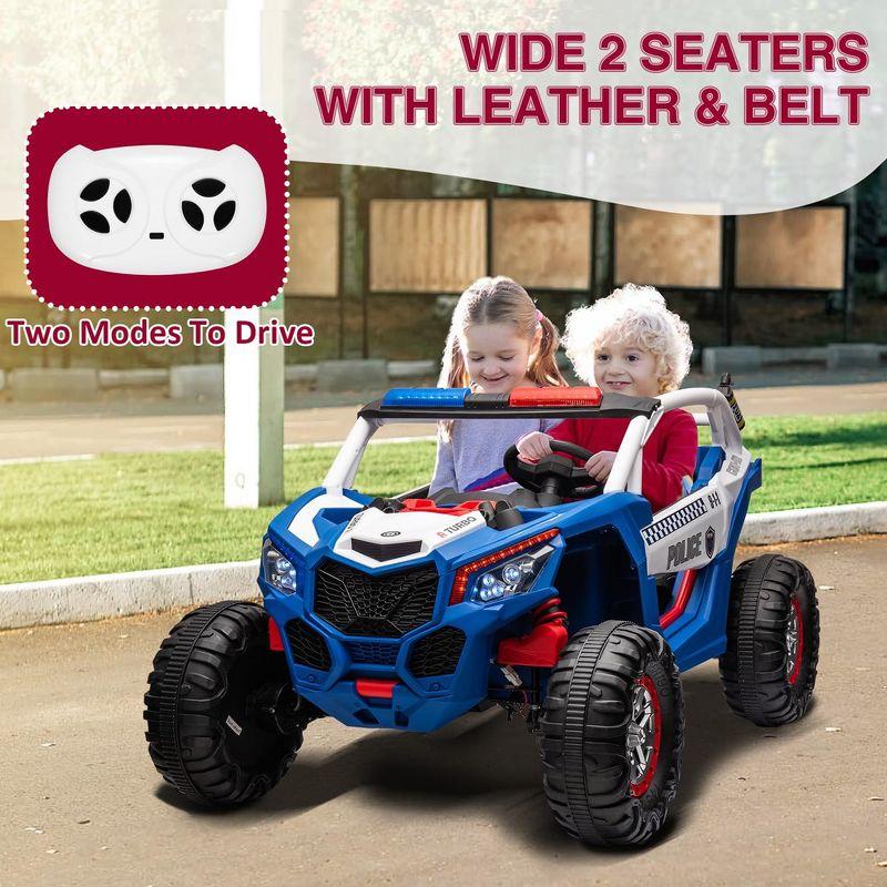 24V 2 Seater Kids Ride on UTV Car w/Remote Control, 4WD Powerful Electric Vehicle