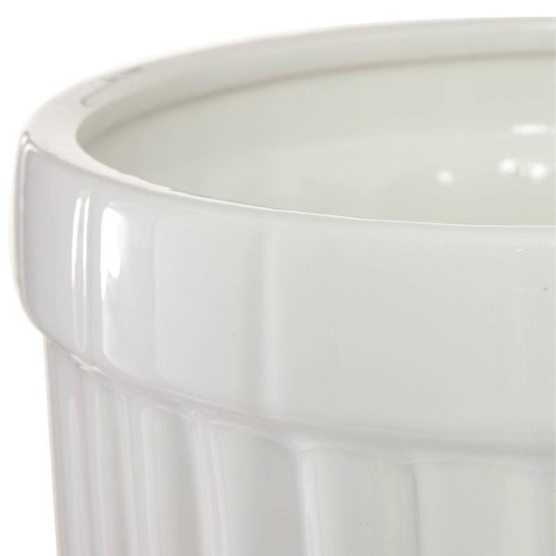 26" Modern Ceramic Urn Vase White - Olivia & May: Large Tabletop Decor, Novelty Design