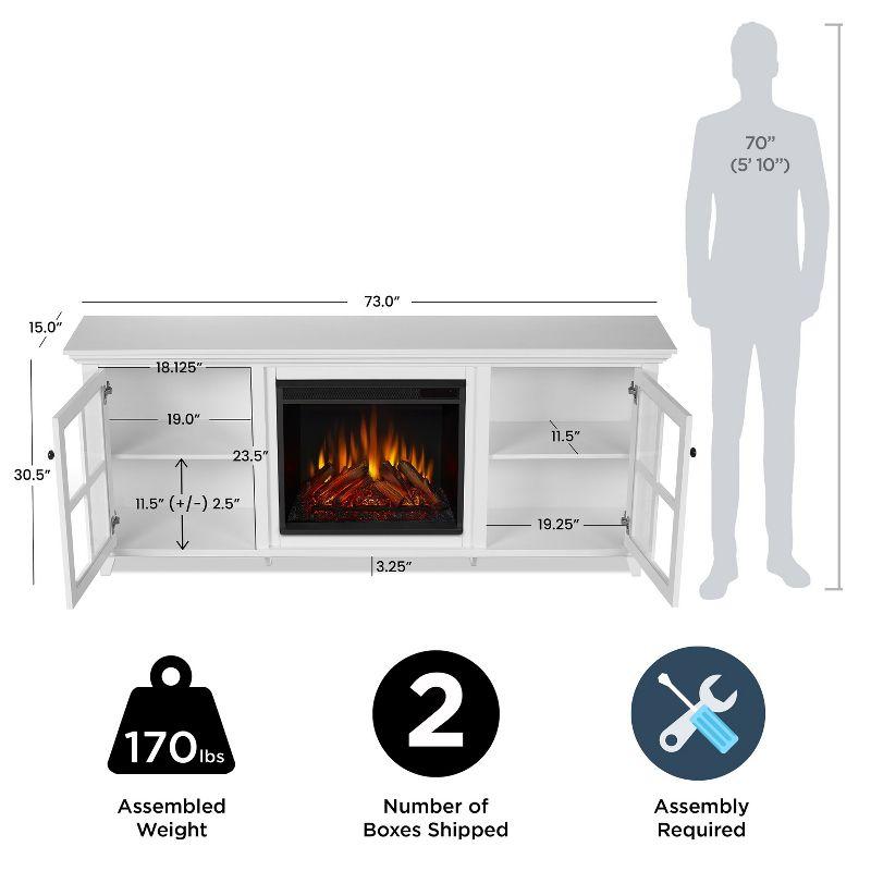 Real Flame Norwell 73" TV Stand with Electric Fireplace by Real Flame