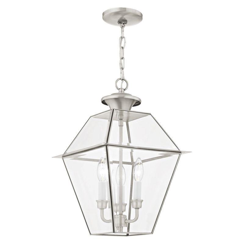Livex Lighting Westover 3 - Light Pendant in  Brushed Nickel