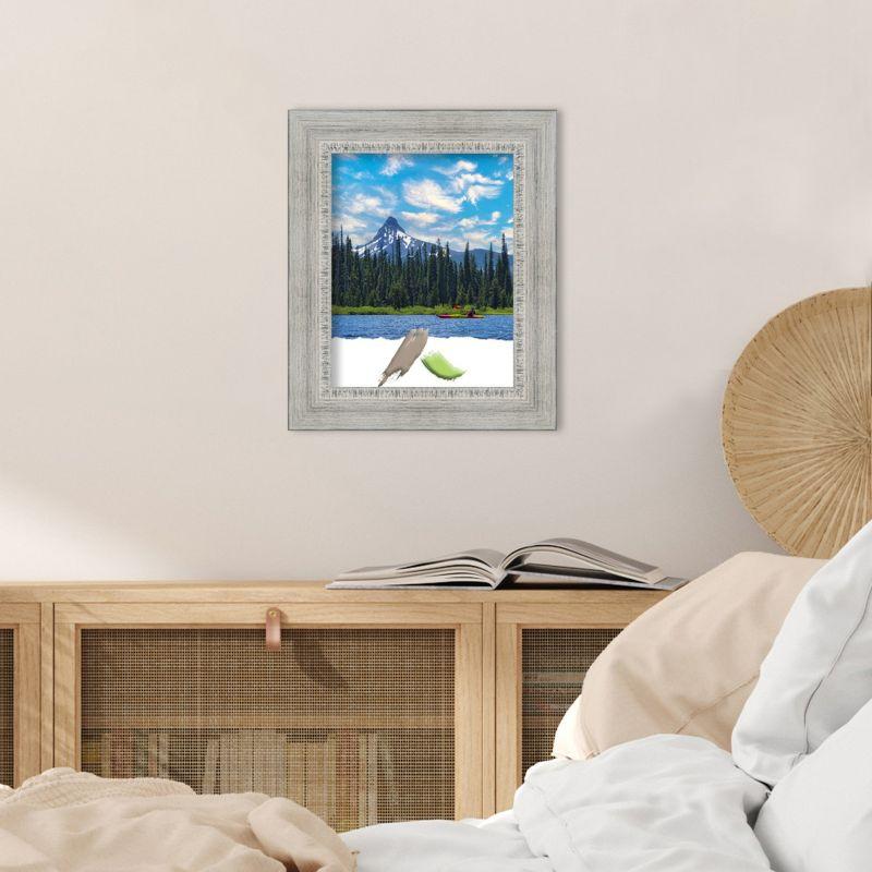 Amanti Art Rustic White Wash Wood Picture Frame