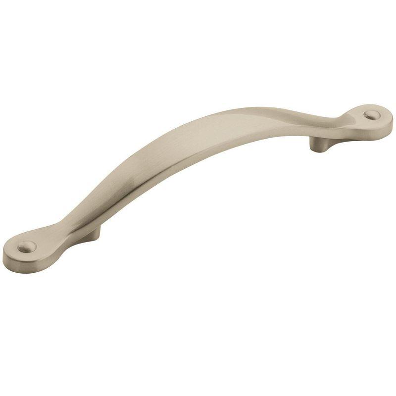 Satin Nickel 3-3/4 Inch Center to Center Cabinet Pull