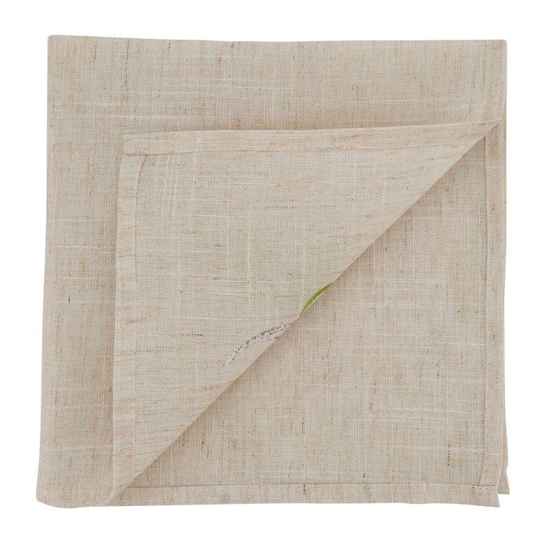 Saro Lifestyle Embroidered Vine Napkin, 20" Square, Natural (Set of 4)