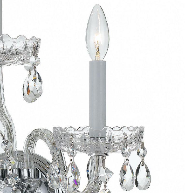 Crystorama Lighting Traditional Crystal 3 - Light Sconce in  Polished Chrome