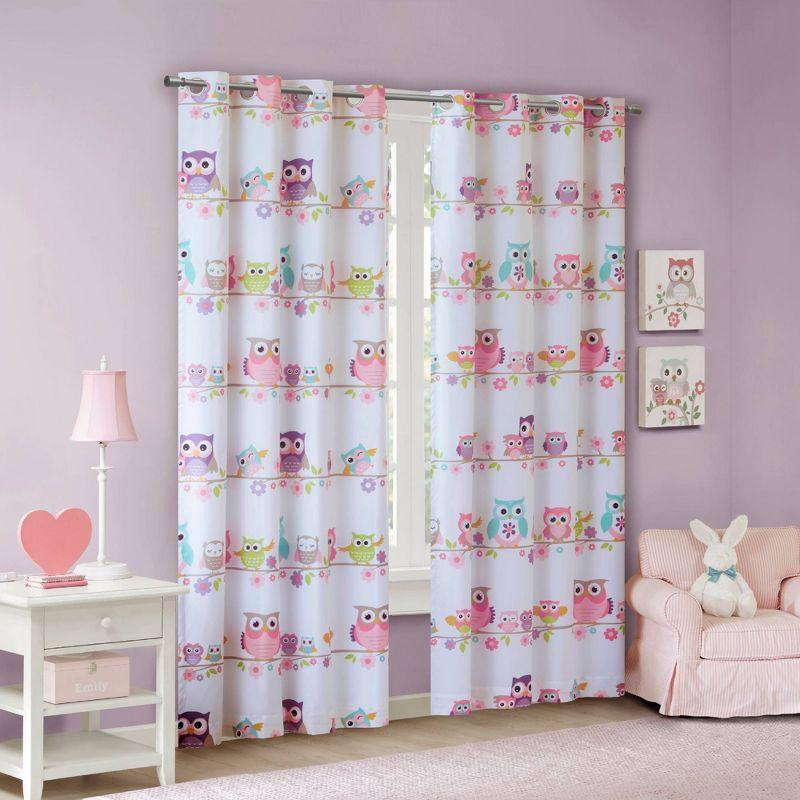 Intelligent Design Kids Wildlife Max Blackout Thermal Grommet Single Curtain Panel