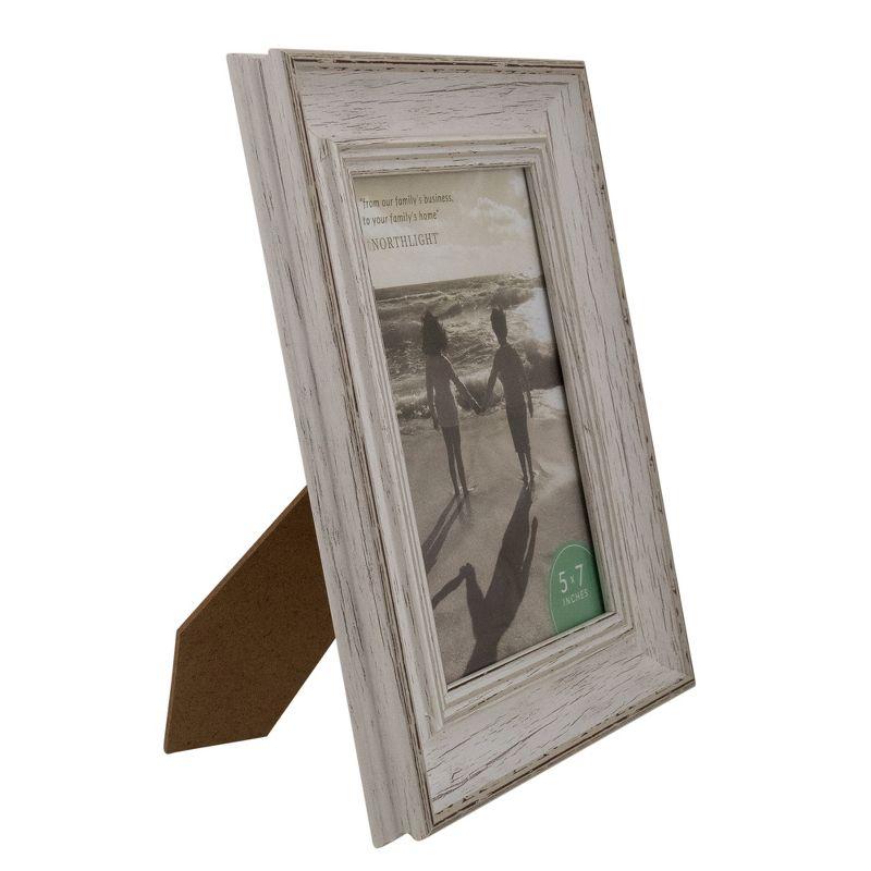 White Distressed Vintage Picture Frame Tabletop Decor