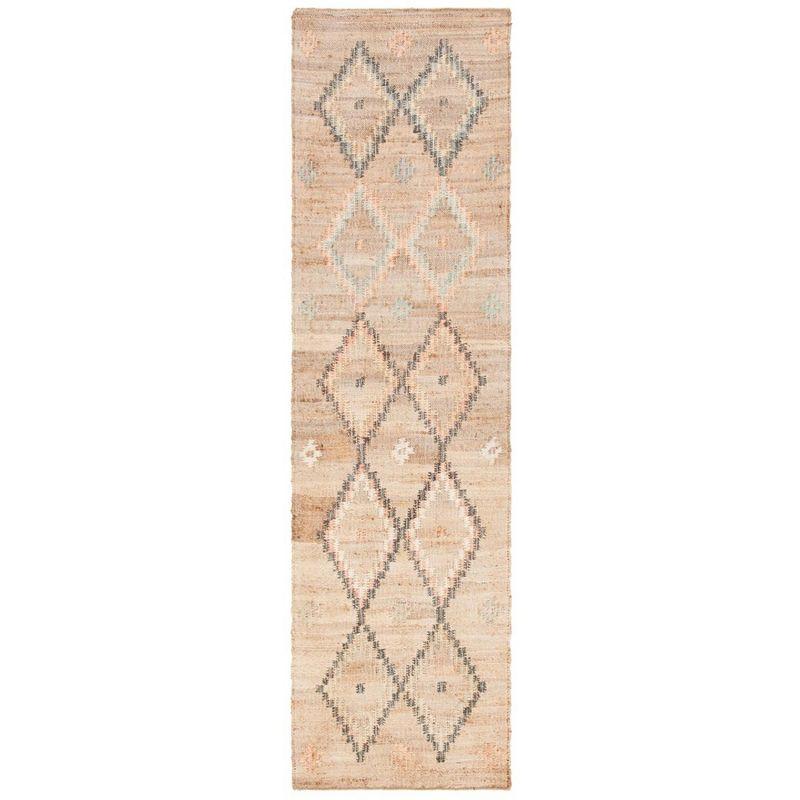 Kilim KLM753 Hand Loomed Runner Rug - Natural/Blue - 2'3"x11' - Safavieh.