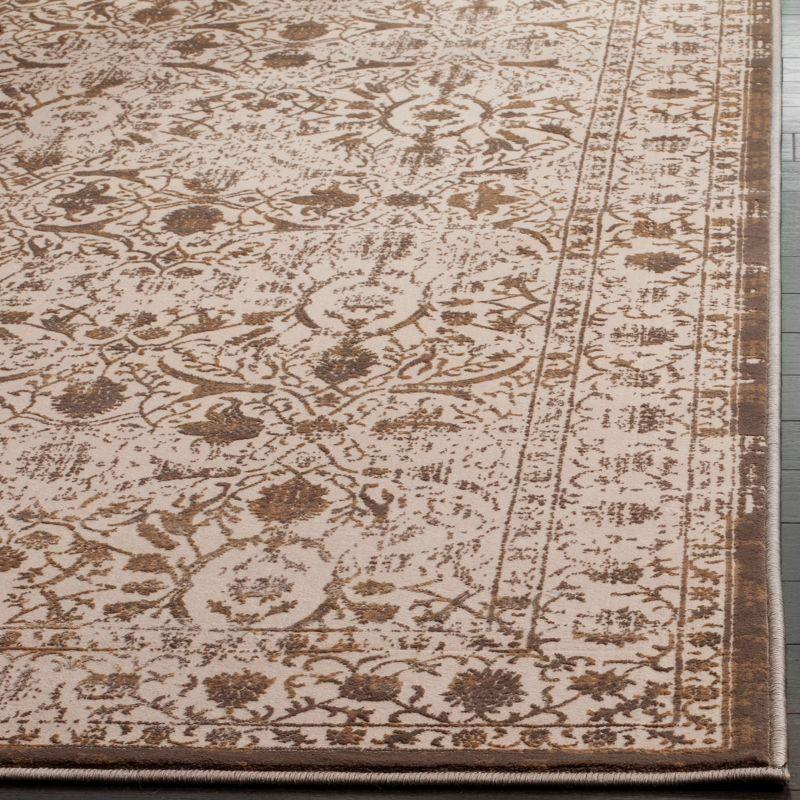 Brilliance BRL502 Power Loomed Area Rug - Cream/Bronze - 5'1"x7'6" - Safavieh.