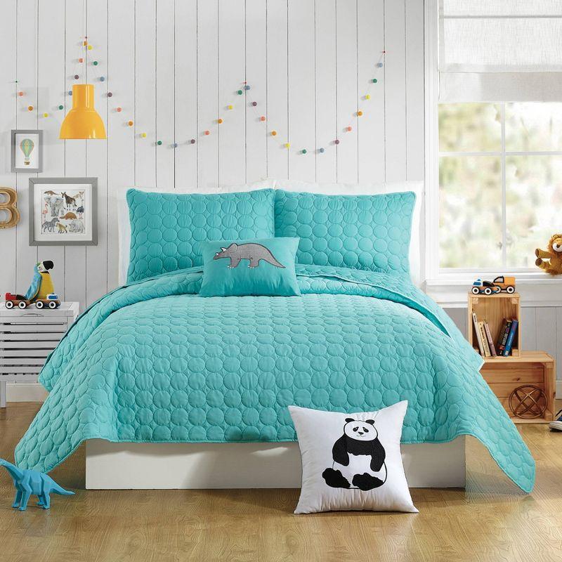 Denita Quilt Set Aqua - Urban Playground