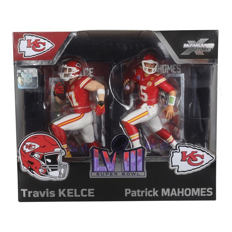 Mcfarlane Toys NFL McFarlane Figure Set |Travis Kelce & Patrick Mahomes