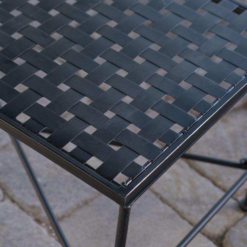 Petra Rectangle Iron Patio Coffee Table: Weather-Resistant, Christopher Knight Home