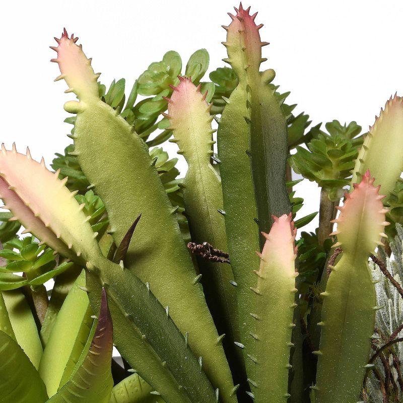 Artificial Succulent Plants 7.5" - National Tree Company: Indoor Ceramic Pot Decor, No Maintenance