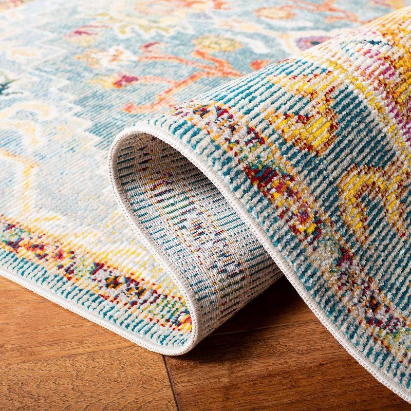 Crystal CRS501 Loomed Indoor Area Rug - Orange/Teal - 5'x8' - Safavieh