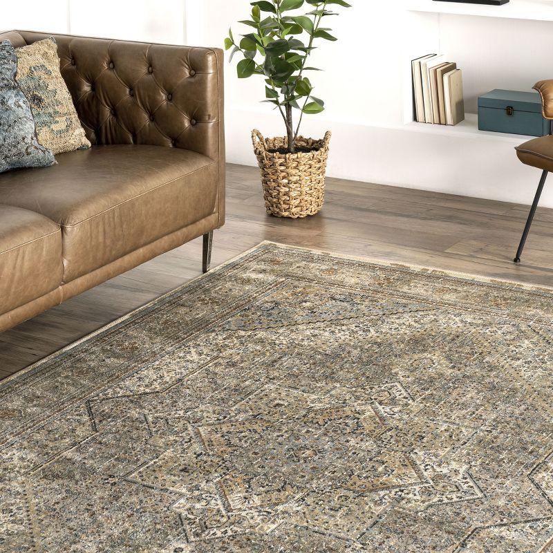 nuLOOM Traditional Carol Medallion Area Rug