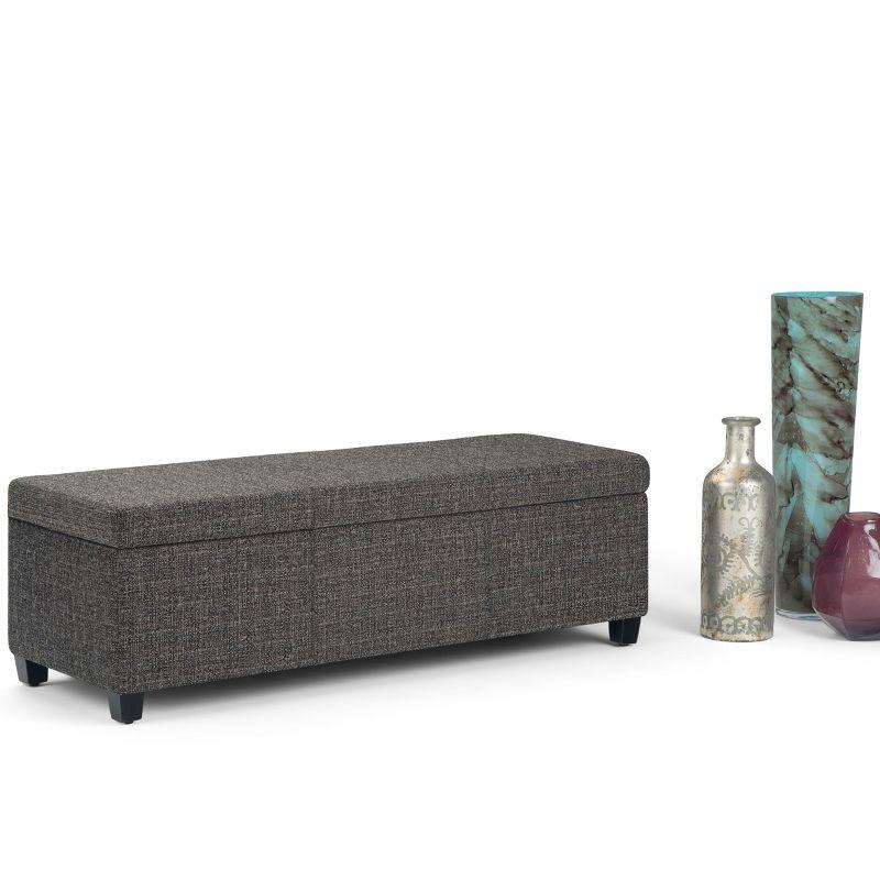Simpli Home Avalon Storage Ottoman Bench,Assembled
