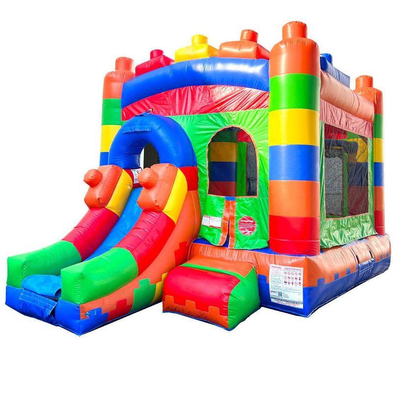 Colorful Vinyl Inflatable Bounce House with Slide