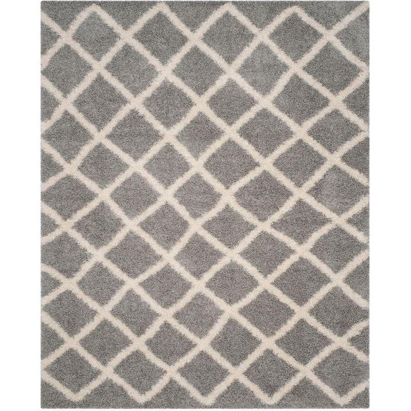 Dallas Shag SGD258 Power Loomed Indoor Area Rug - Grey/Ivory - 11'x15' - Safavieh.
