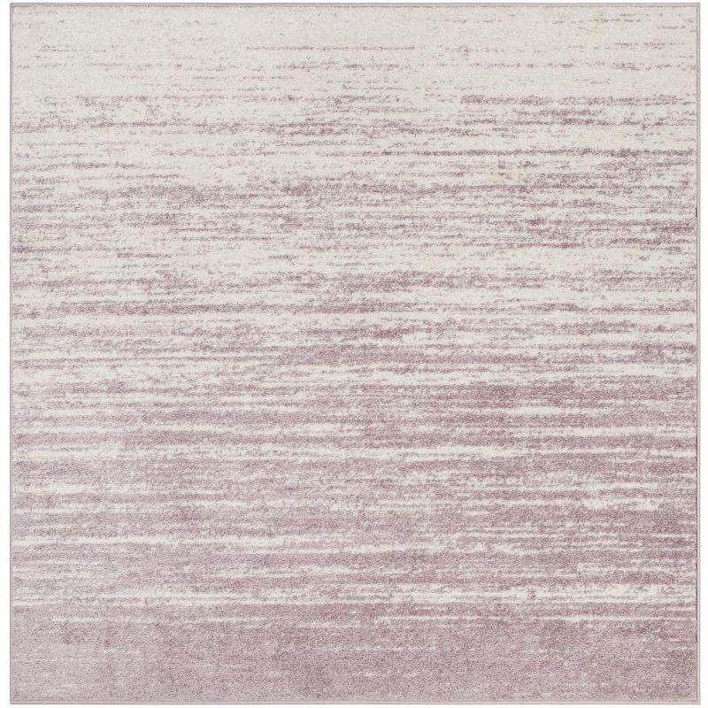 Adirondack ADR113 Machine Made Indoor Area Rug - Cream/Purple - 4'x4' - Safavieh