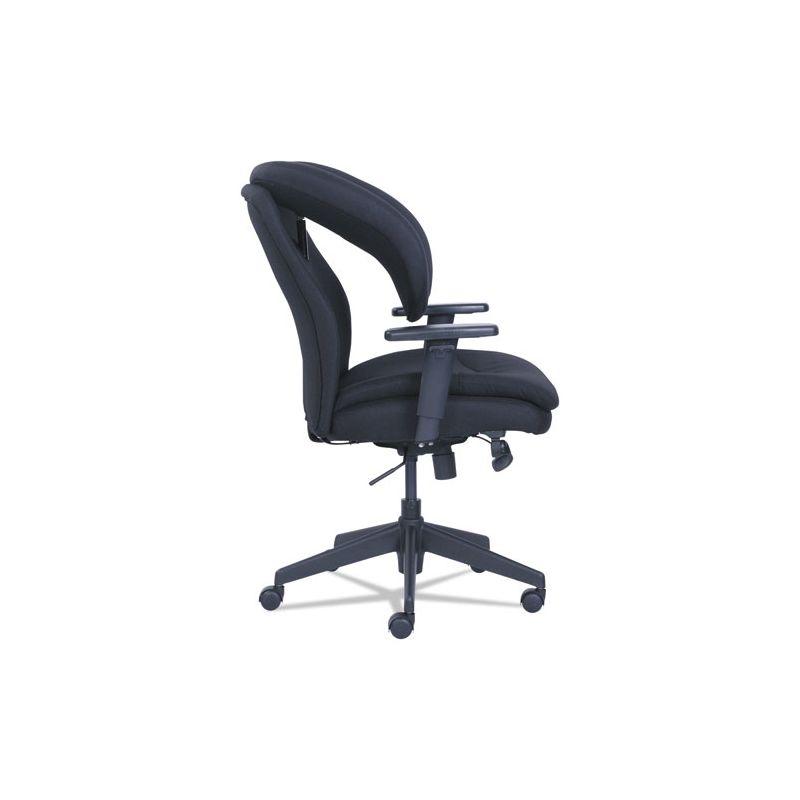 SertaPedic Cosset Ergonomic Task Chair, Supports Up to 275 lb, 19.5" to 22.5" Seat Height, Black