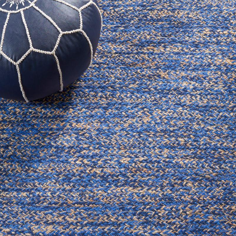 Natural Fiber NFB950 Hand Loomed Area Rug - Blue/Natural - 5'x8' - Safavieh.