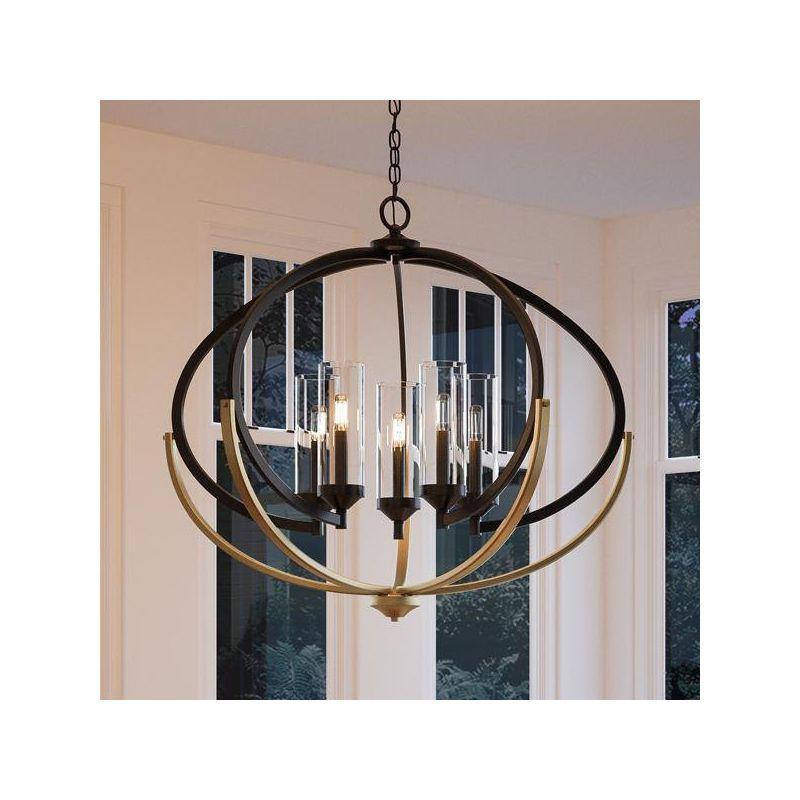 Urban Ambiance Luxury Mediterranean Chandelier,  27-7/8"H x 33-3/4"W,  Olde Bronze Finish, UHP2351
