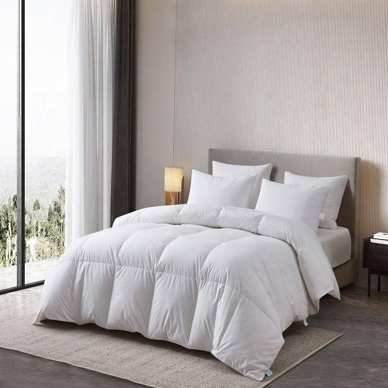 Full White Cotton Goose Down Comforter