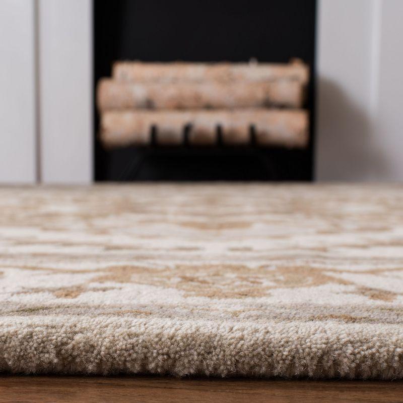 Royalty ROY700 Hand Tufted Indoor Accent Rug - 4'x6' - Beige/Sage - Safavieh