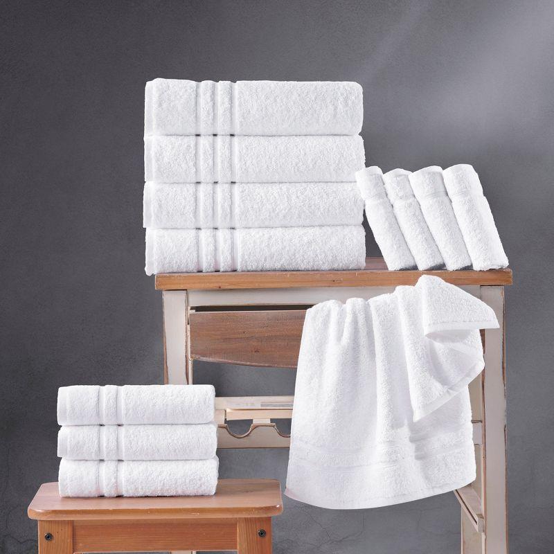 Hawmam Linen Yellow Bath Towels 4 Pack 27 x 54 Inches 100% Turkish Cotton Soft Lightweight and Highly Absorbent Quick Drying Towels