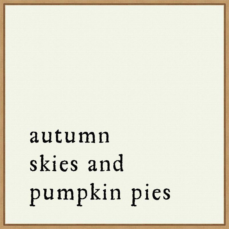 Amanti Art Autumn Skies Pumpkin Pies by Amanti Art Portfolio Canvas Wall Art Print Framed 22 x 22-in.