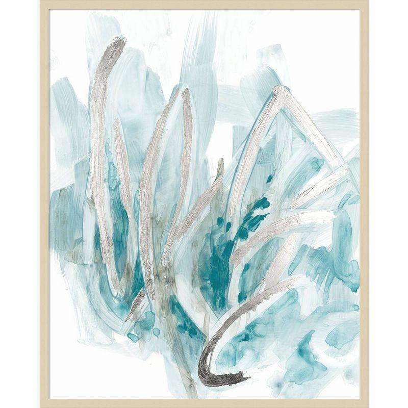 Amanti Art 33"x41" Embellished Aquatic Energy II by June Erica Vess Wood Framed Wall Art Print