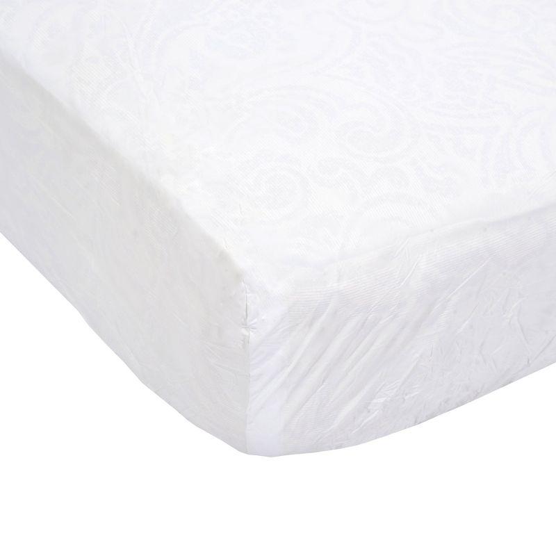 Mars Wellness Waterproof Vinyl Mattress Protector and Cover - White Mattress Cover Sheet  Fitted Twin