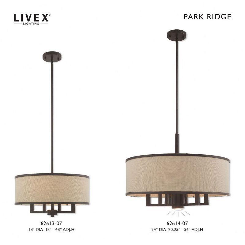 Livex Lighting Park Ridge 6 - Light Chandelier in  Bronze