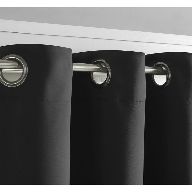 Saro Essential Blackout Curtain Collection Polyester Blackout Pair (Set of 2)