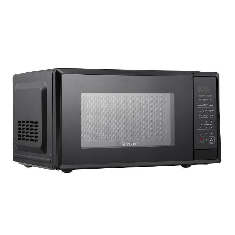 Kenmore 1.1 cu ft Microwave - Black: Countertop Oven, 1000W, Child Lock, 6 Programs, 1 Year Warranty